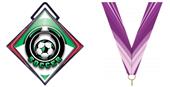 Excel 3" Red Diamond Medal Epic Soccer Mylar Excel 3" Red Diamond Medal Epic Soccer Mylar