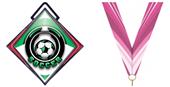 Excel 3" Red Diamond Medal Epic Soccer Mylar Excel 3" Red Diamond Medal Epic Soccer Mylar