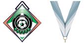 Excel 3" Orange Diamond Medal Epic Soccer Mylar Excel 3" Orange Diamond Medal Epic Soccer Mylar