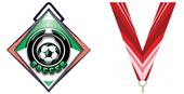 Excel 3" Orange Diamond Medal Epic Soccer Mylar Excel 3" Orange Diamond Medal Epic Soccer Mylar