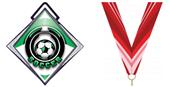 Excel 3" White Diamond Medal Epic Soccer Mylar Excel 3" White Diamond Medal Epic Soccer Mylar