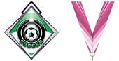Excel 3" White Diamond Medal Epic Soccer Mylar Excel 3" White Diamond Medal Epic Soccer Mylar