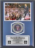 Encore Brandz Barack Obama Waving Deluxe Frame Encore Brandz Barack Obama Waving Deluxe Frame