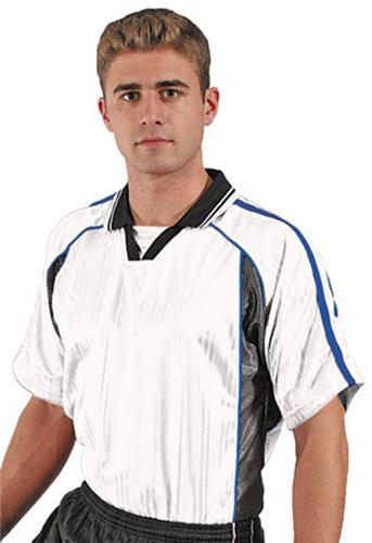 ★MUCENT★ Soccer Uniform Football Sporty Man to Man Navy Gr Adult (AM - Navy/Black) V-Neck Soccer Jerseys | Epic Sports