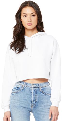 Bella+Canvas Bella+Canvas Crop Tie Dye Hoodie In Shade Tie Dye/ Storm - 60% Off