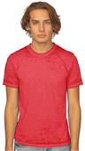 Royal Apparel Unisex Burnout Wash Tee 17151BO RED Primary