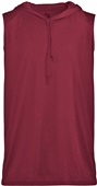 Badger Adult Youth Bcore Sleeveless Hood Tee MAROON Primary