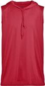 Badger Adult Youth Bcore Sleeveless Hood Tee RED Primary