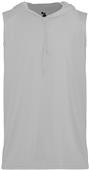 Badger Adult Youth Bcore Sleeveless Hood Tee SILVER Primary