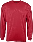 Badger Adult/Youth Line Embossed Long Sleeve Tee