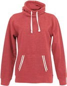 J America Ladies Relay Cowl Neck Jacket RED Primary