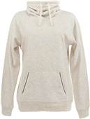 J America Ladies Relay Cowl Neck Jacket ASH Primary