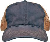 Trucker Cap (NAVY) Heritage Back-Mesh Snapback Closure