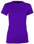 Epic Womens Cool Performance Dry-Fit Crew T-Shirts PURPLE Primary
