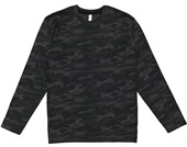 LAT Sportswear Adult Fine Jersey Long Sleeve Tee 6918 STORM CAMO/BLACK Primary