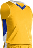 Champro Adult Youth Rebel Fitted Basketball Jersey GOLD/ROYAL/WHITE Primary