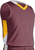 Champro Adult Youth Rebel Fitted Basketball Jersey MAROON/GOLD/WHITE Primary