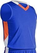 Champro Adult Youth Rebel Fitted Basketball Jersey ROYAL/ORANGE/WHITE Primary