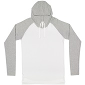 LAT Sportswear Adult Hooded Raglan Long Sleeve Tee