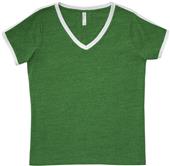 LAT Sportswear Ladies Curvy Soccer Ringer Tee