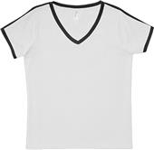 LAT Sportswear Ladies Curvy Soccer Ringer Tee