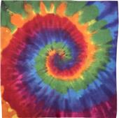 Colortone 22" x 22" Tie-Dye Bandanas Colortone 22" x 22" Tie-Dye Bandanas
