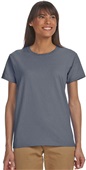 Gildan Ladies' Ultra Cotton 6 oz. T-Shirt DARK HEATHER Primary