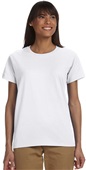 Gildan Ladies' Ultra Cotton 6 oz. T-Shirt WHITE Primary