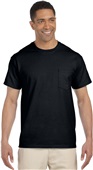 Gildan Adult Ultra Cotton Short Sleeve Pocket Tee BLACK Primary