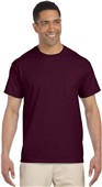 Gildan Adult Ultra Cotton Short Sleeve Pocket Tee MAROON Primary