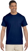 Gildan Adult Ultra Cotton Short Sleeve Pocket Tee NAVY Primary