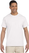 Gildan Adult Ultra Cotton Short Sleeve Pocket Tee WHITE Primary