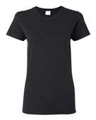 Gildan Ladies' Heavy Cotton 5.3 oz. T-Shirt BLACK Primary