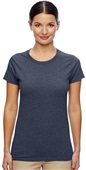Gildan Ladies' Heavy Cotton 5.3 oz. T-Shirt HEATHER NAVY Primary