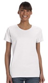 Gildan Ladies' Heavy Cotton 5.3 oz. T-Shirt WHITE Primary
