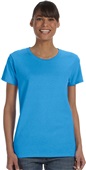 Gildan Ladies' Heavy Cotton 5.3 oz. T-Shirt HEATHER SAPPHIRE Primary