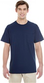 Gildan Adult Heavy Cotton 5.3 oz. Pocket T-Shirt NAVY Primary