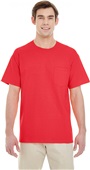 Gildan Adult Heavy Cotton 5.3 oz. Pocket T-Shirt RED Primary