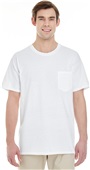 Gildan Adult Heavy Cotton 5.3 oz. Pocket T-Shirt WHITE Primary