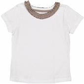 LAT Sportswear Toddler Girls Ruffle Neck Tee