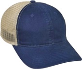 OC Sports Soft Tea-stained Mesh Back Cap PWT-200M