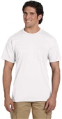 Gildan DryBlend Adult 5.5 oz. 50/50 Pocket T-Shirt WHITE Primary