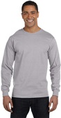 Gildan Adult 5.5 oz., 50/50 Long-Sleeve T-Shirt SPORT GREY Primary