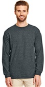 Gildan Adult 5.5 oz., 50/50 Long-Sleeve T-Shirt DARK HEATHER Primary