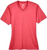 Team 365 Ladies Sonic Heather Performance Tee SPORT RED HEATHER Primary