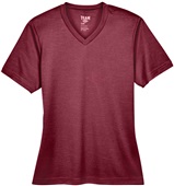 Team 365 Ladies Sonic Heather Performance Tee SPORT MAROON HEATHER Primary
