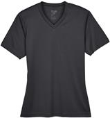 Team 365 Ladies Sonic Heather Performance Tee BLACK HEATHER Primary