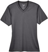 Team 365 Ladies Sonic Heather Performance Tee DARK GREY HEATHER Primary