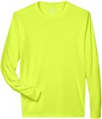Team 365 Men Youth Zone Performance LS Tee SAFETY YELLOW Primary