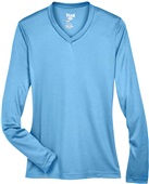 Team 365 Ladies Zone Performance LS Tee SPORT LIGHT BLUE Primary